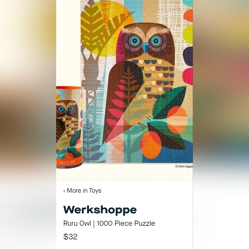 🧿 NEW 1000 OWL PUZZLE - Picture 10 of 15